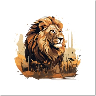 lion Posters and Art